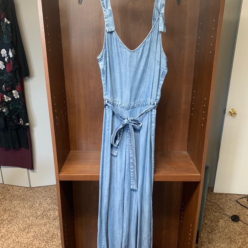 a love a denim jumpsuit